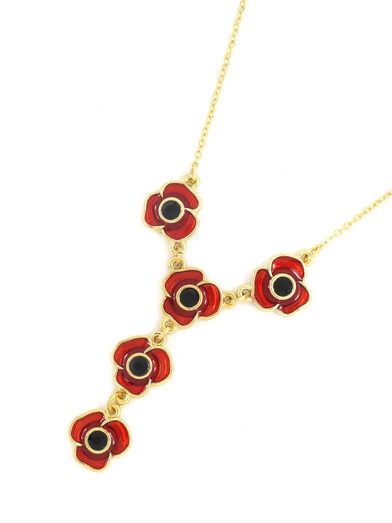 Poppy Gold Necklace